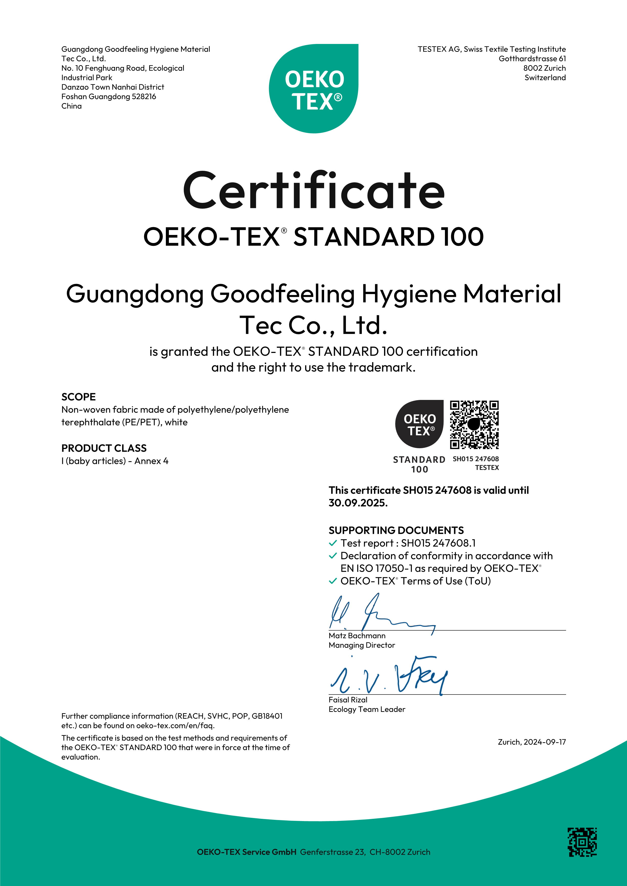 OEKO-TEX Standard 100