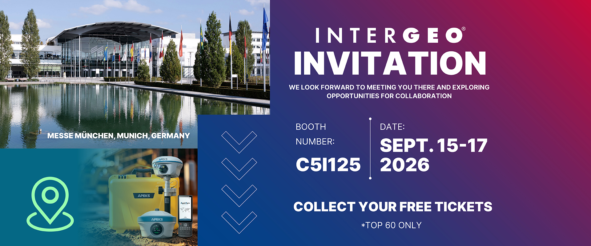 APEKS INTERGEO 2026 Munich Exhibition Invitation Banner Booth C5I125