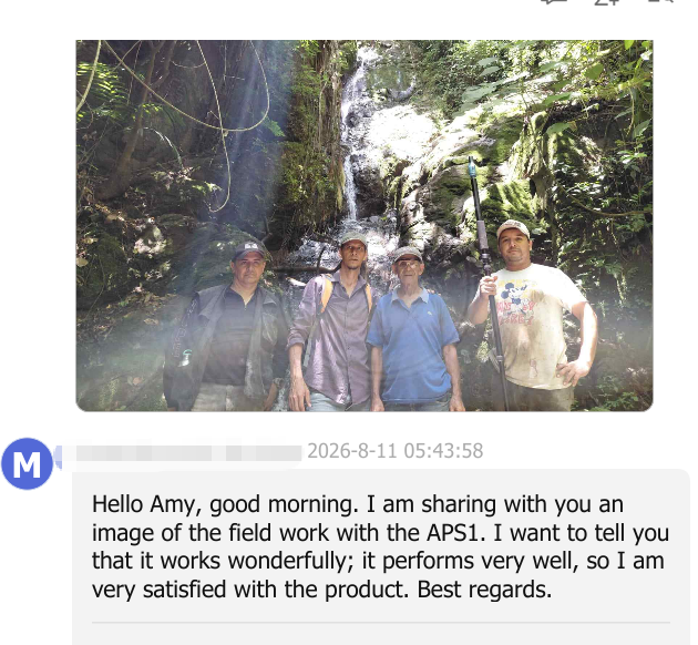 Alibaba customer feedback for APEKS APS1 GNSS receiver in Honduras