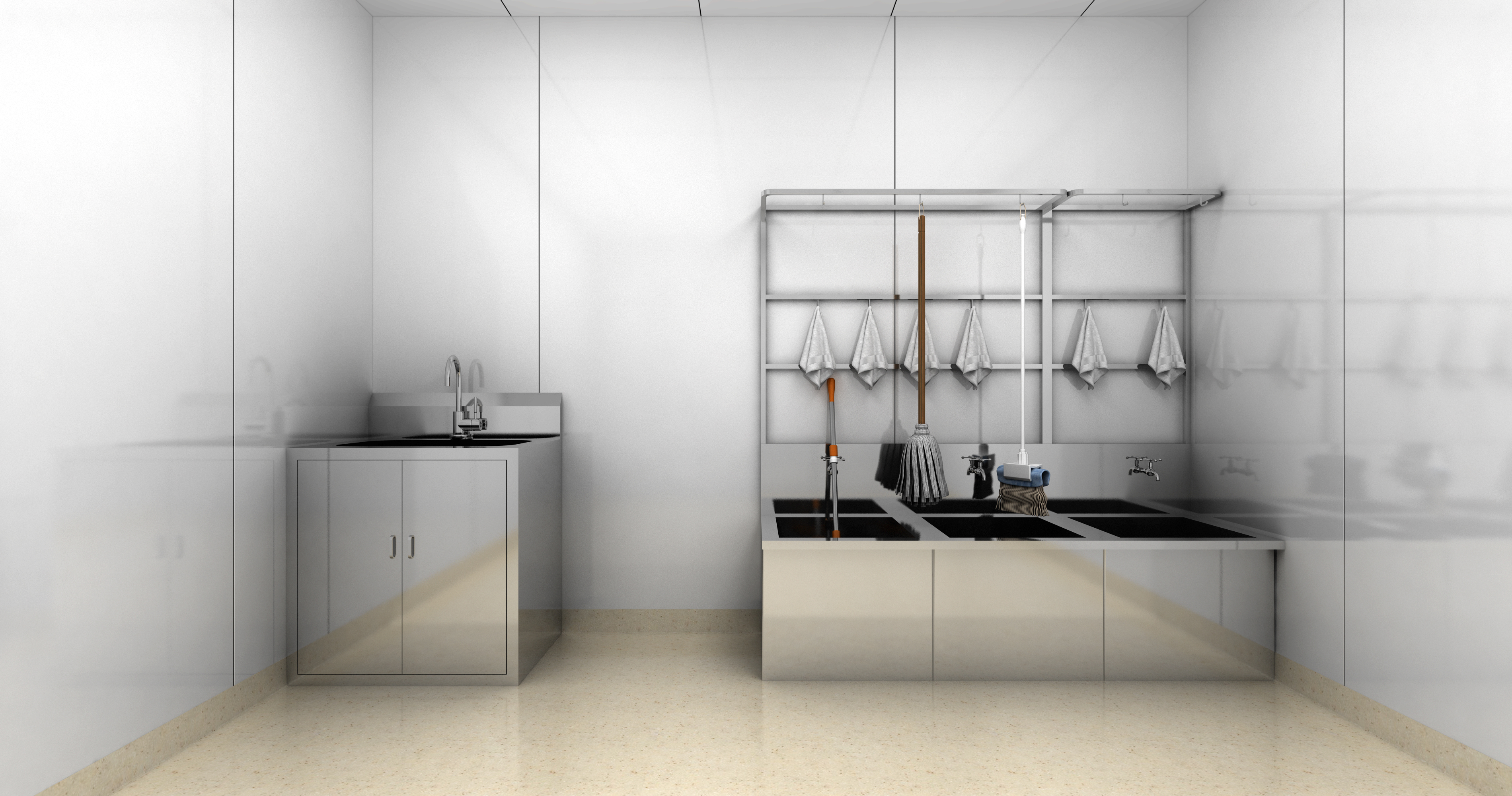 多槽一体化清洁室