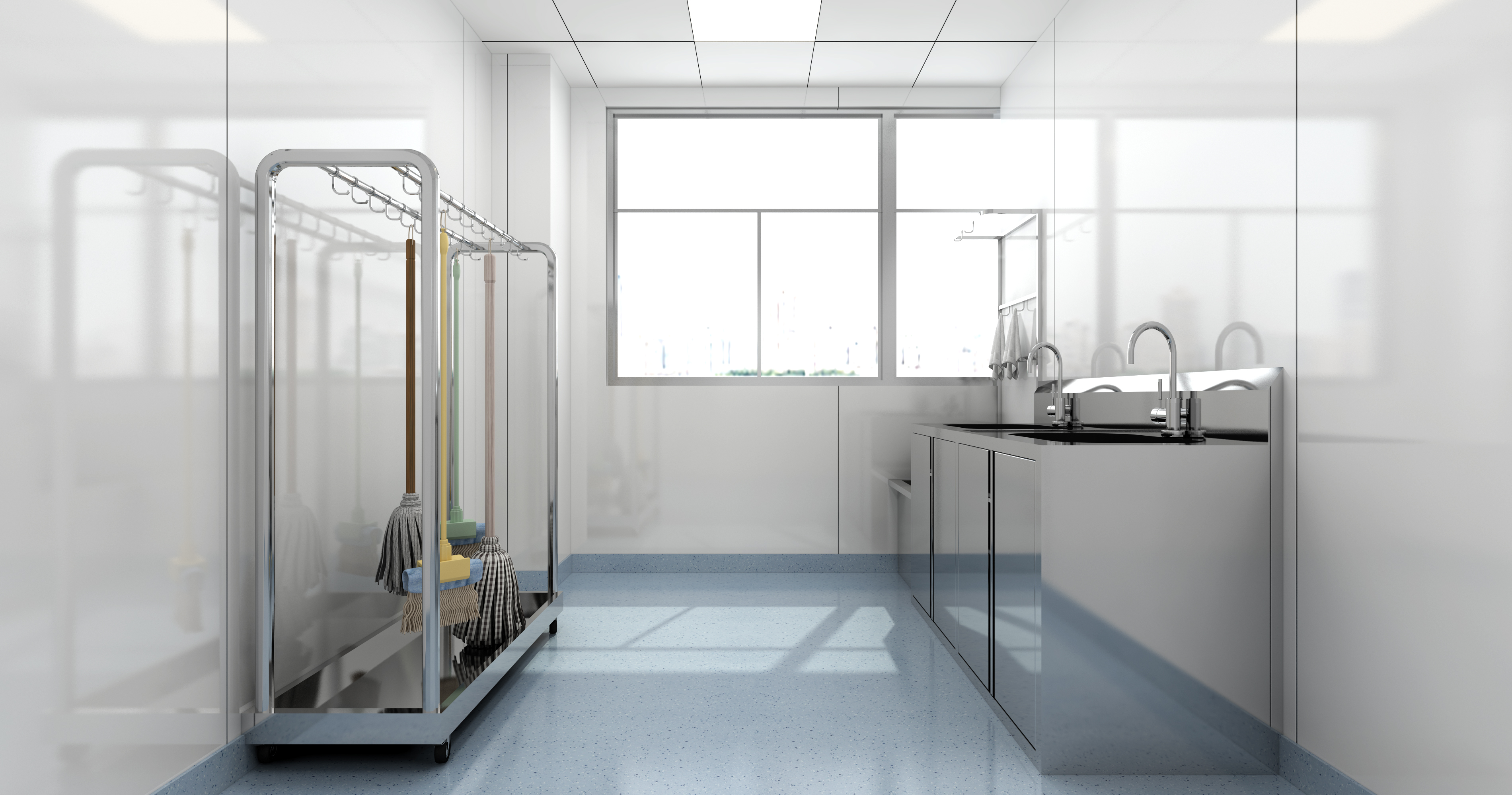 采光充足工具储存室