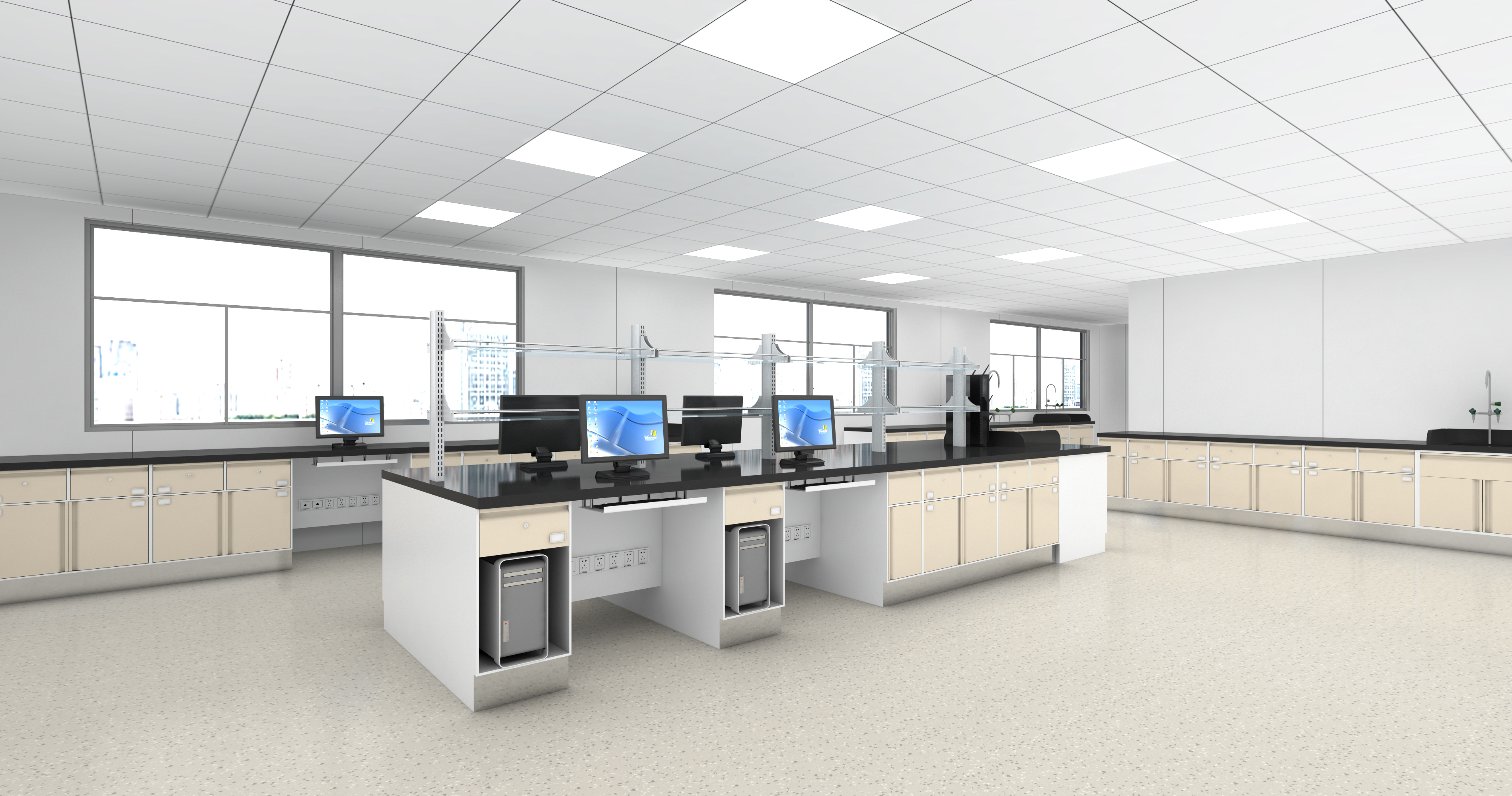 宽敞多工位实验室