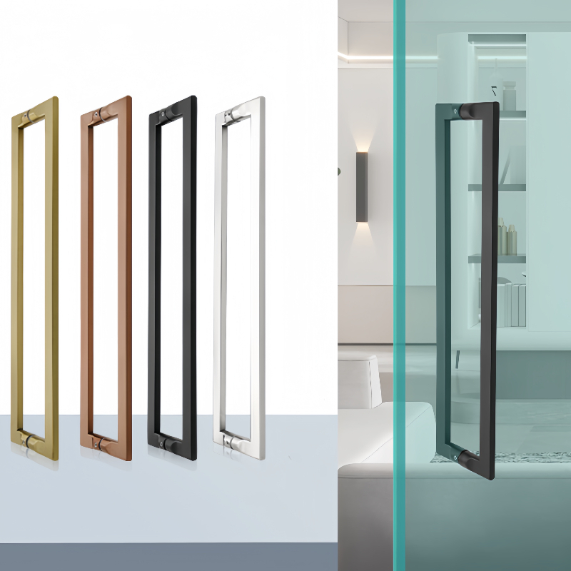 Kensharp Modern Hotels Stainless Steel Square Mitred Door Pull Handle