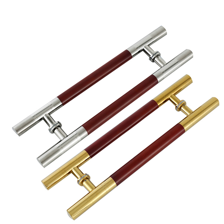 Kensharp Large Luxury Wooden Stainless Steel Entrance Door Pull Handles