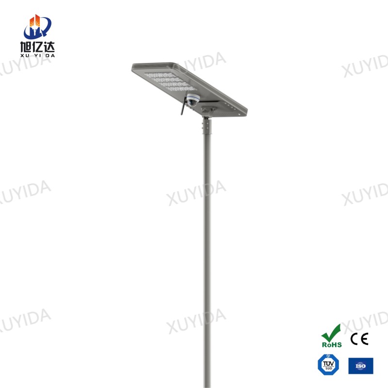IP67 Waterproof Aluminum Alloy 100W solar street light with CCTV camera