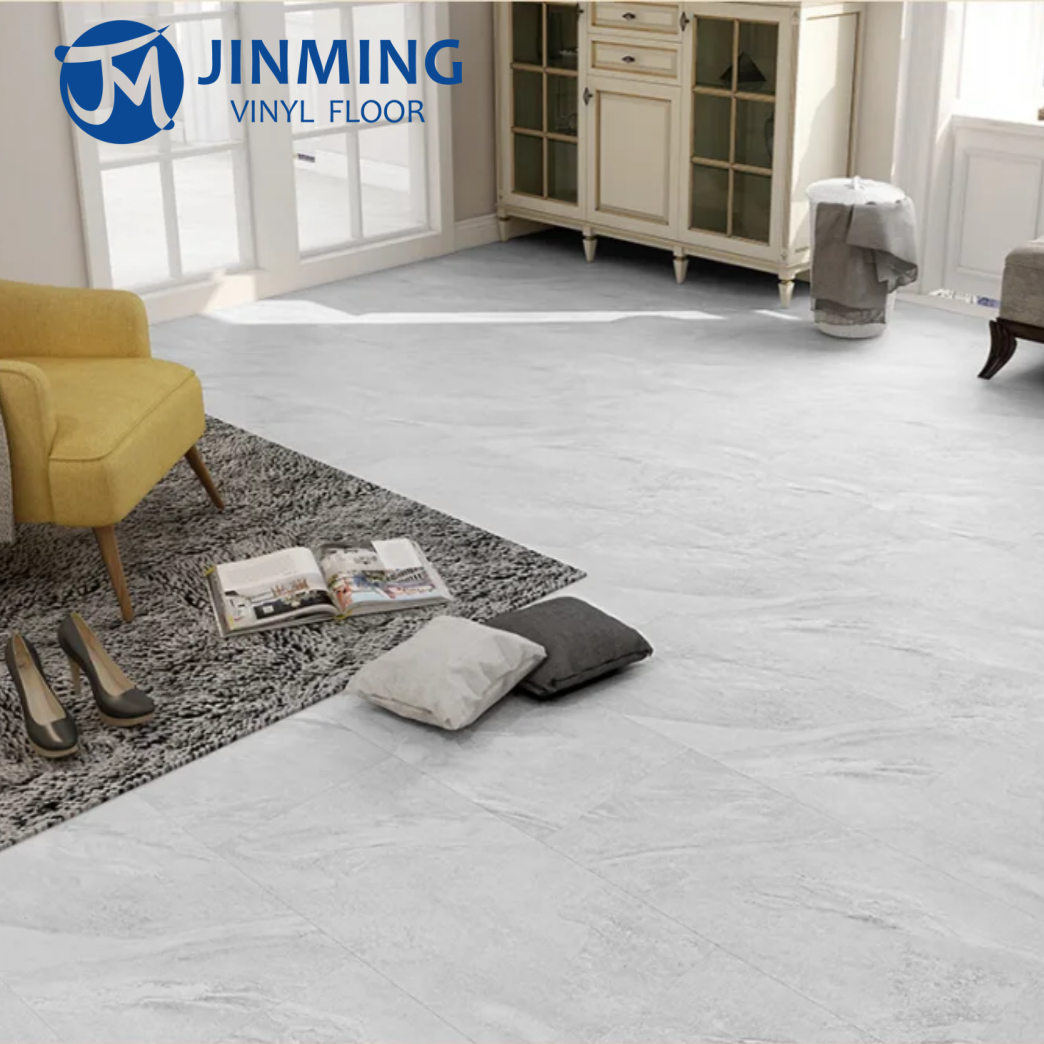 Pavimento in LVT impermeabile Jinming, prezzo di fabbrica, 300x600mm, effetto pietra, con retro asciutto