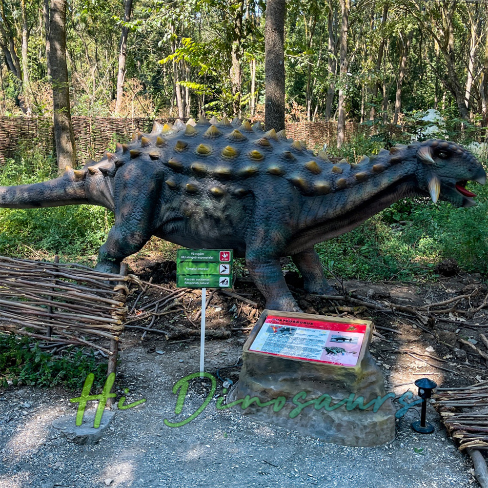 Realistic Animatronic Ankylosaurus Studio-Quality Robotic Dinosaur Model