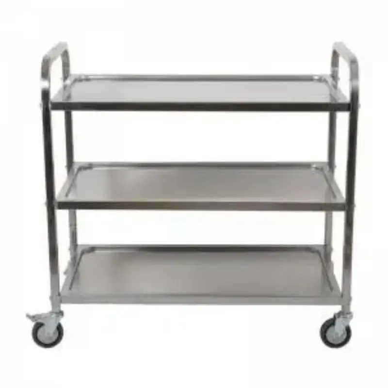 Three-Layer Stainless Steel Push Dining Cart.JPG