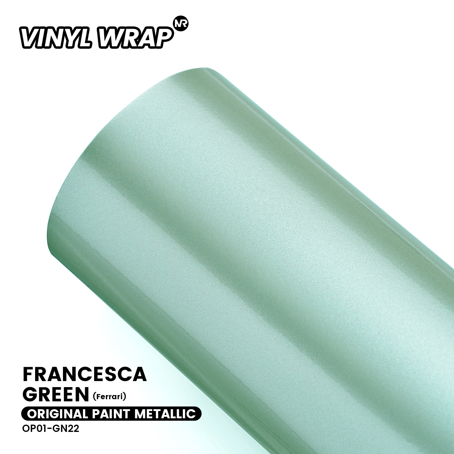 Gloss Metallic Original Paint Ferrari Francesca Green PET Vinyl Wrap Car Film