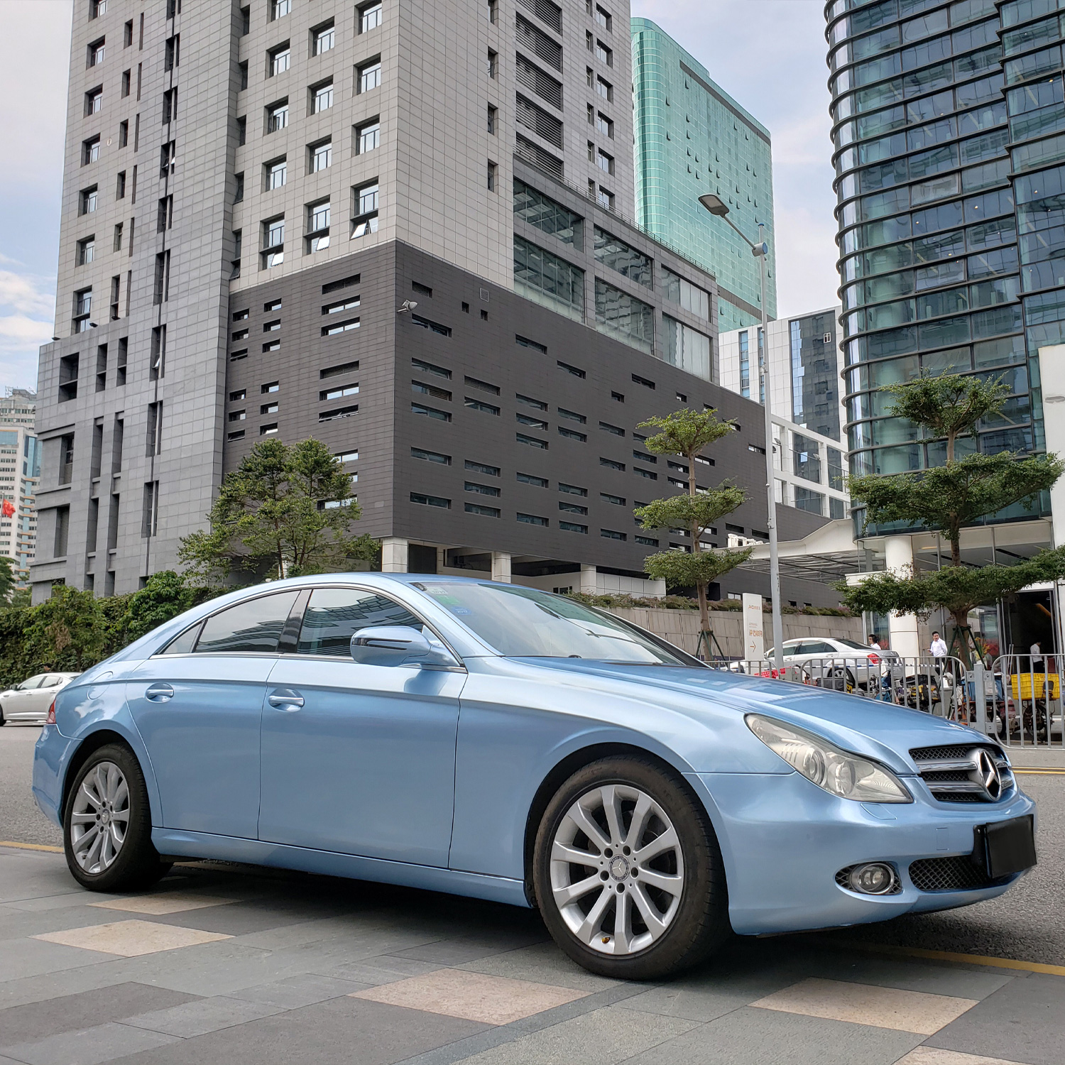 ฟิล์มไวนิล PET ติดรถยนต์ Bentley Misty Blue Gloss Metallic Original Paint