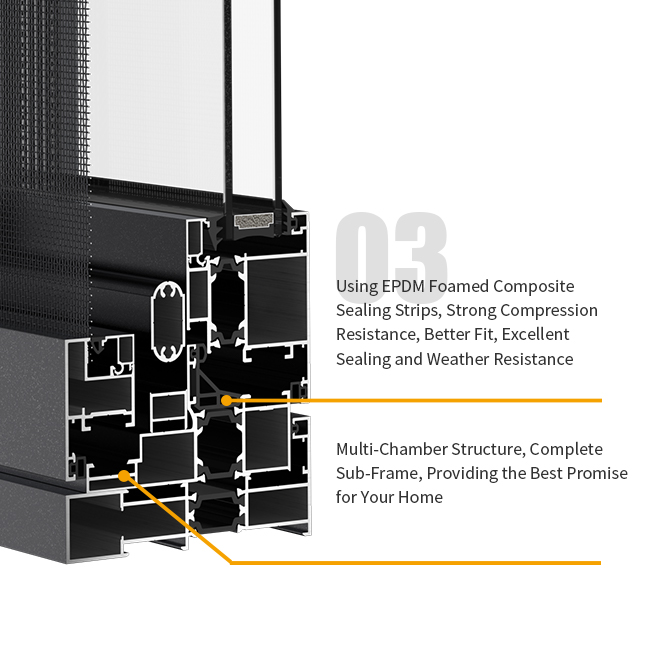t3-thermal break aluminum window
