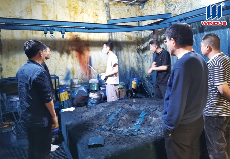 WINDUS manufacturing center started Robotic painting proc...