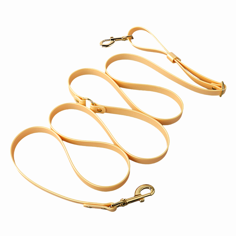 Yellow Dog Leash For Around Waist
