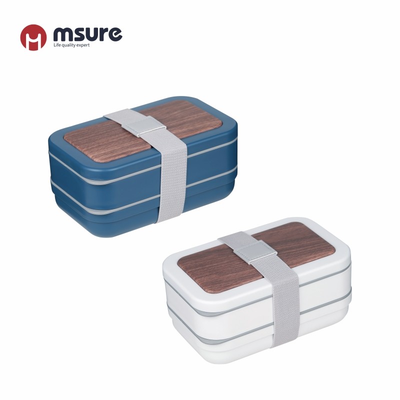 Wood-like Lid Lunch Box (re...