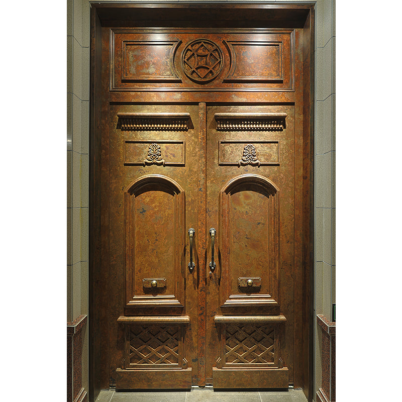 Artistic Copper Door for Harmonious Homes