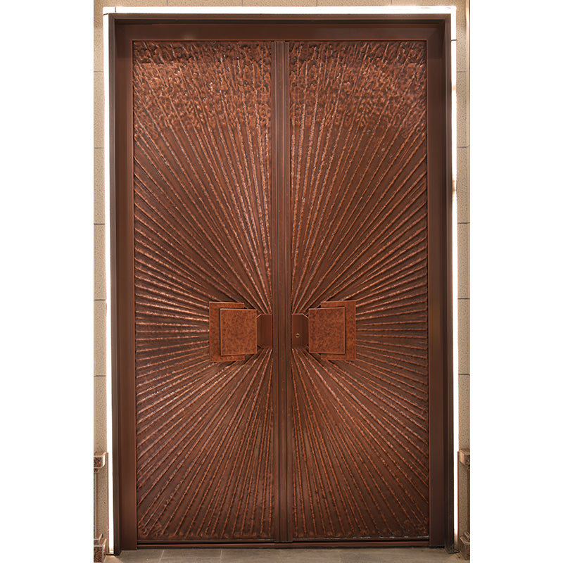 Auspicious Radiance Artisan Copper Legacy Door
