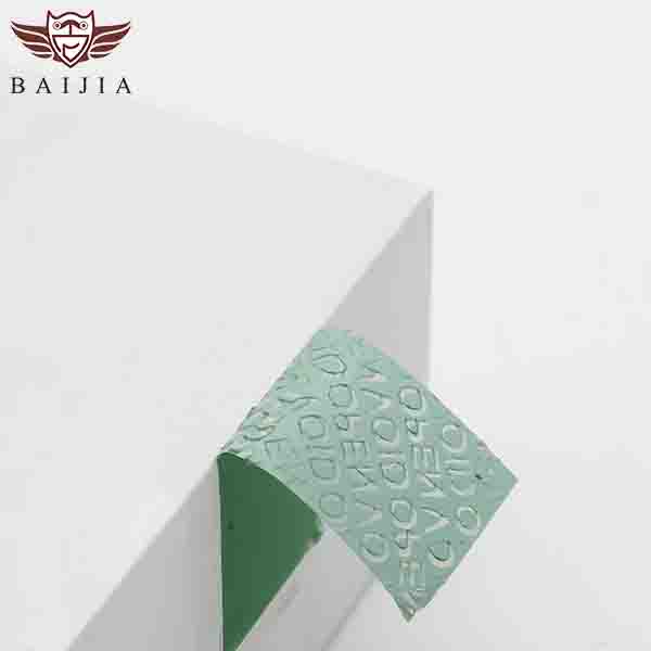 Green Non Transfer Tamper Label material (9)