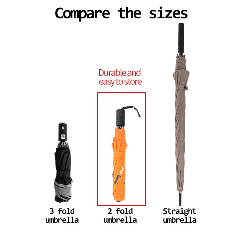 Long Foldable Umbrella Hand Carry Compared to Other Umbrellas