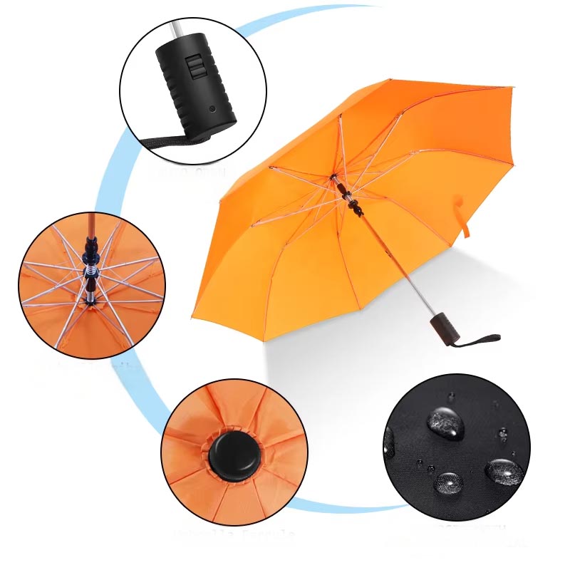Long Foldable Umbrella Hand Carry Features Display
