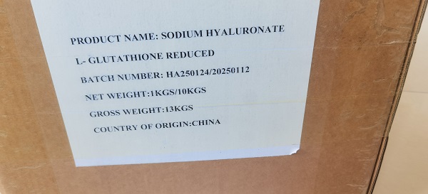 Long-term International Client Placed Repeat Order for L-Glutathione and Sodium Hyaluronate, Shipment Confirmed