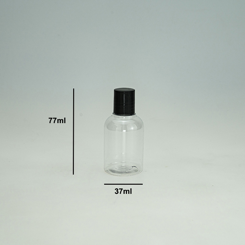 50 ml plastmasas caurspīdīga PET šampūna pudele vairumtirdzniecībā