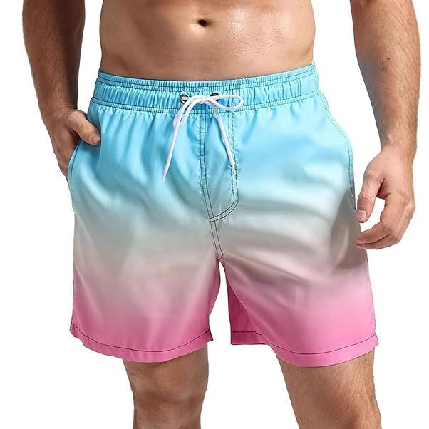 Custom Wholesale Mens Gradient Beach Shorts Manufacturers