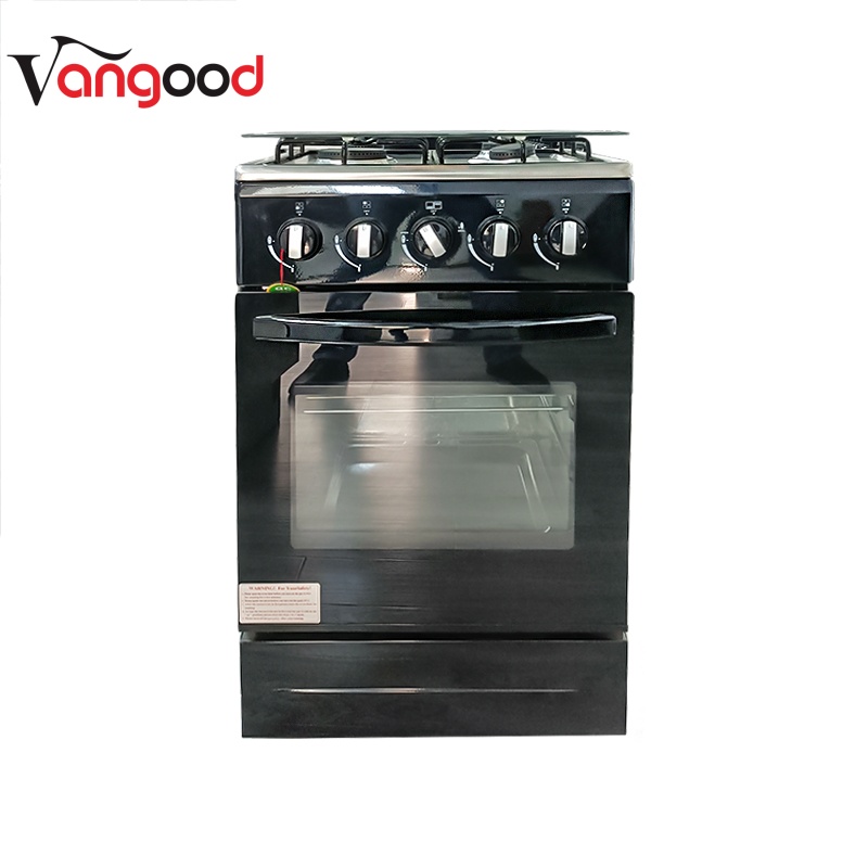 4-Burner Gas Stove with Oven for Modern Homes