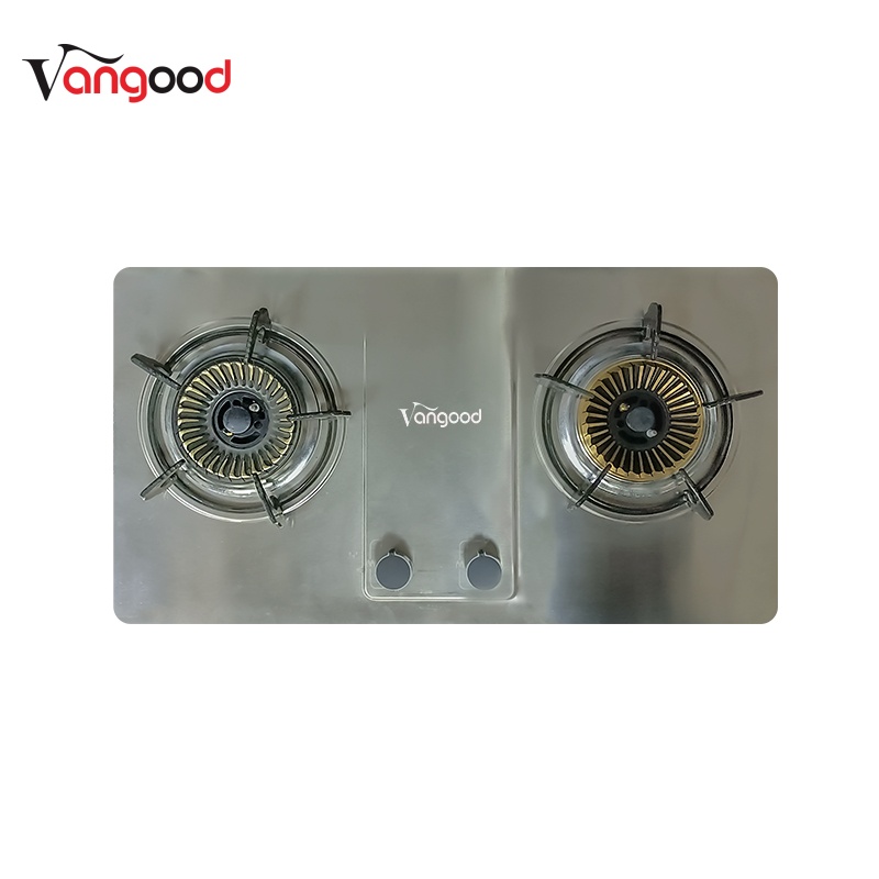 STAINLESS Stol Gas Hob ausklappbare Brenner Dual Brenner Design