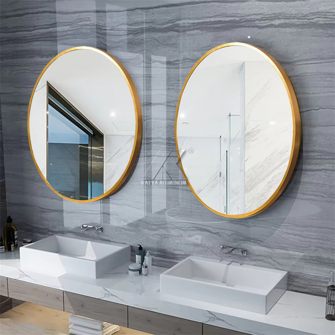 Big Size Luxury Round Aluminum Alloy Mirror Frame Profile For Led Mirror Frame