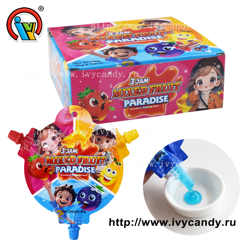 Импортер фруктовых конфет с жидким джемом тройного отжима